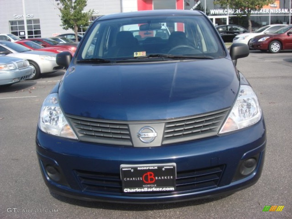 2009 Versa 1.6 Sedan - Blue Onyx / Charcoal photo #7