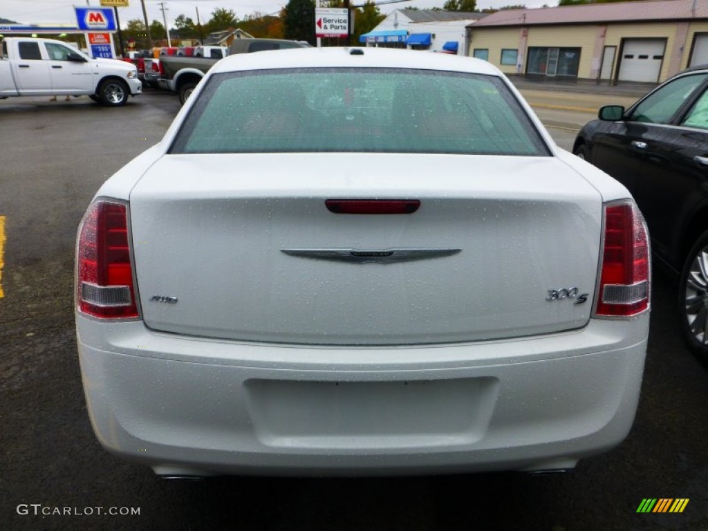 2013 300 S V8 AWD - Bright White / Black/Red photo #4