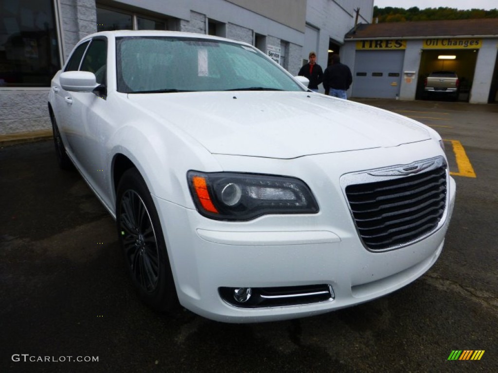 2013 300 S V8 AWD - Bright White / Black/Red photo #7