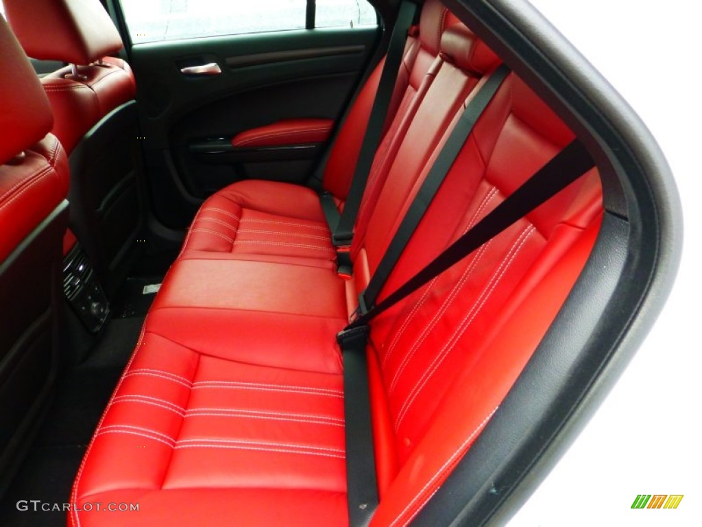 2013 300 S V8 AWD - Bright White / Black/Red photo #11