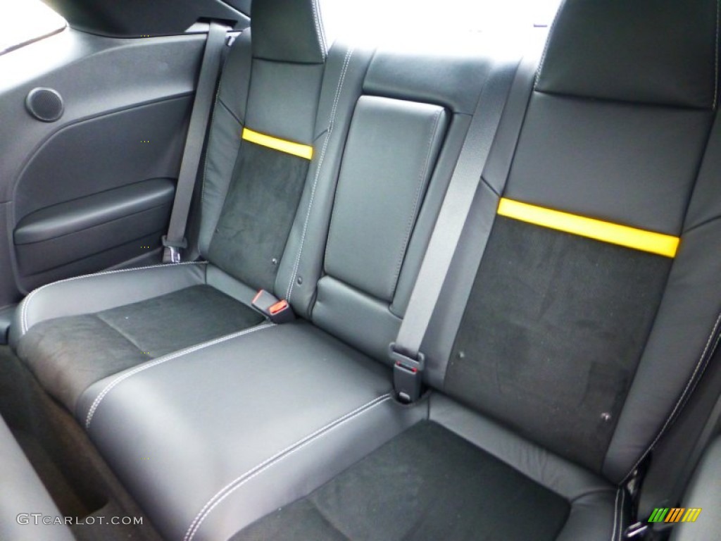 2012 Dodge Challenger SRT8 Yellow Jacket Rear Seat Photo #71838775