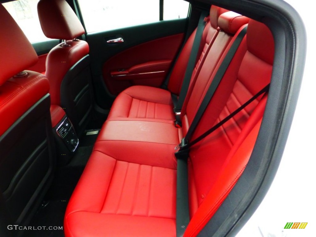 Black/Red Interior 2012 Dodge Charger SXT Plus Photo #71839589