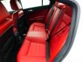2012 Dodge Charger Black/Red Interior Rear Seat Photo