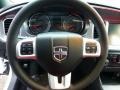 2012 Dodge Charger Black/Red Interior Steering Wheel Photo