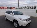 2013 Blizzard White Pearl Toyota Highlander V6  photo #1