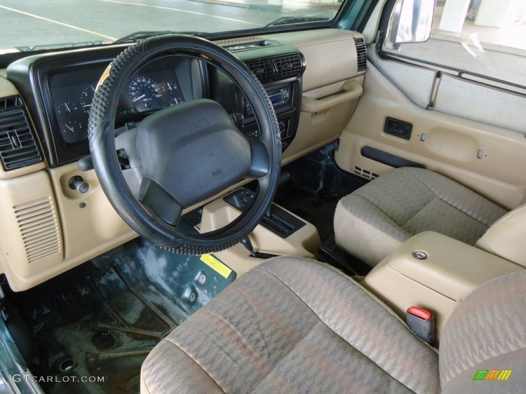 1999 Wrangler Sport 4x4 - Forest Green Pearlcoat / Camel photo #22