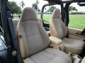 1999 Jeep Wrangler Camel Interior Front Seat Photo