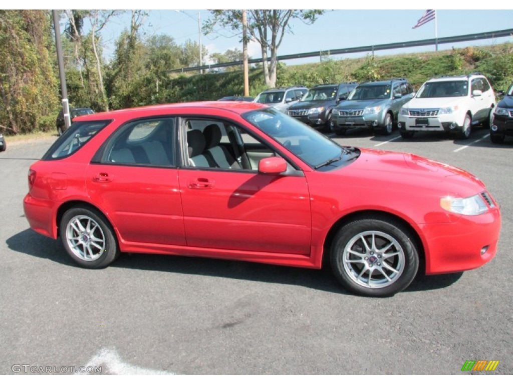 2006 9-2X Aero Sport Wagon - Brilliant Red / Black/Beige photo #4