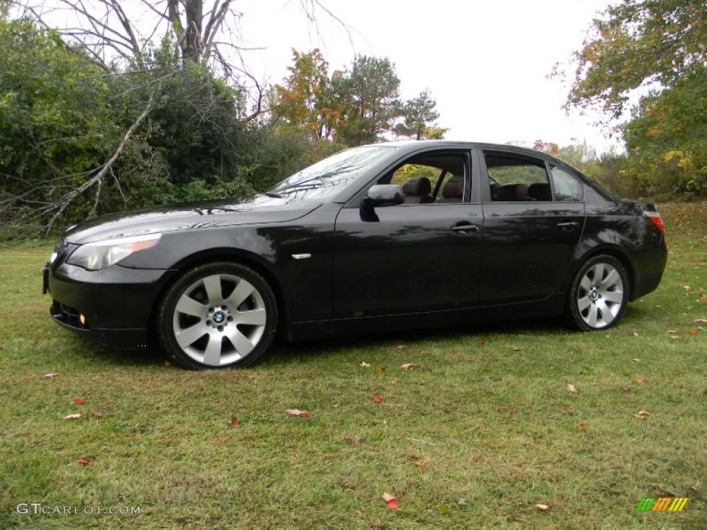 Black Sapphire Metallic 2007 BMW 5 Series 530i Sedan Exterior Photo #71843426