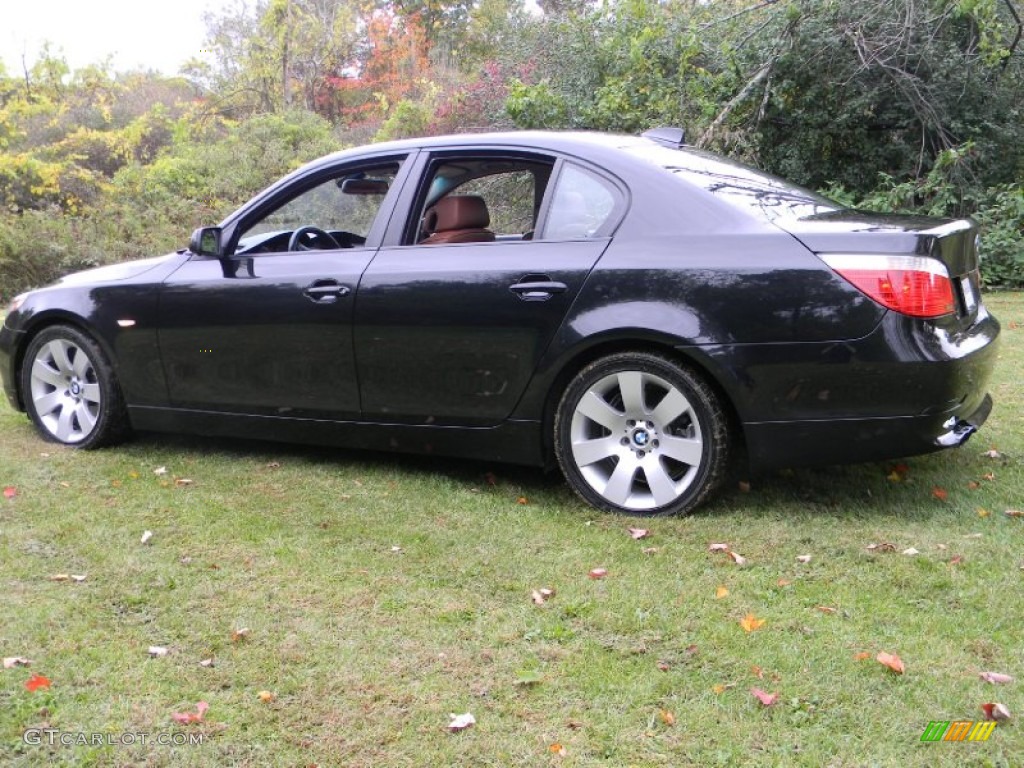 Black Sapphire Metallic 2007 BMW 5 Series 530i Sedan Exterior Photo #71843477
