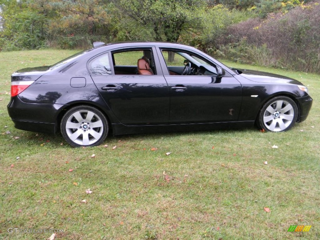 Black Sapphire Metallic 2007 BMW 5 Series 530i Sedan Exterior Photo #71843669
