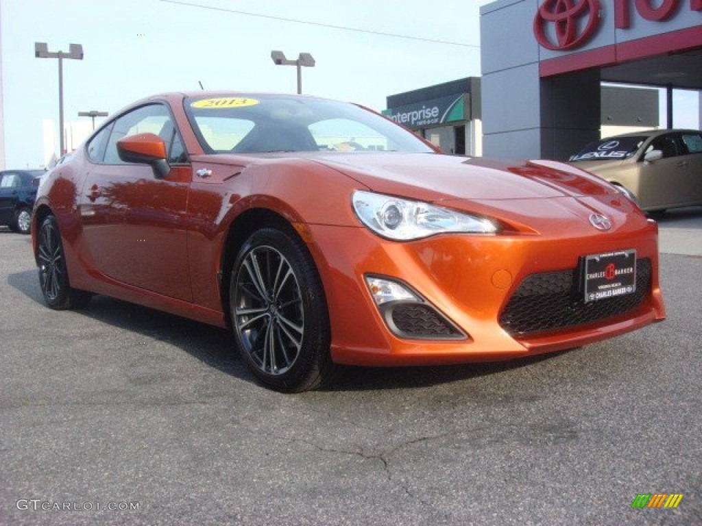 2013 FR-S Sport Coupe - Hot Lava Orange / Black/Red Accents photo #1
