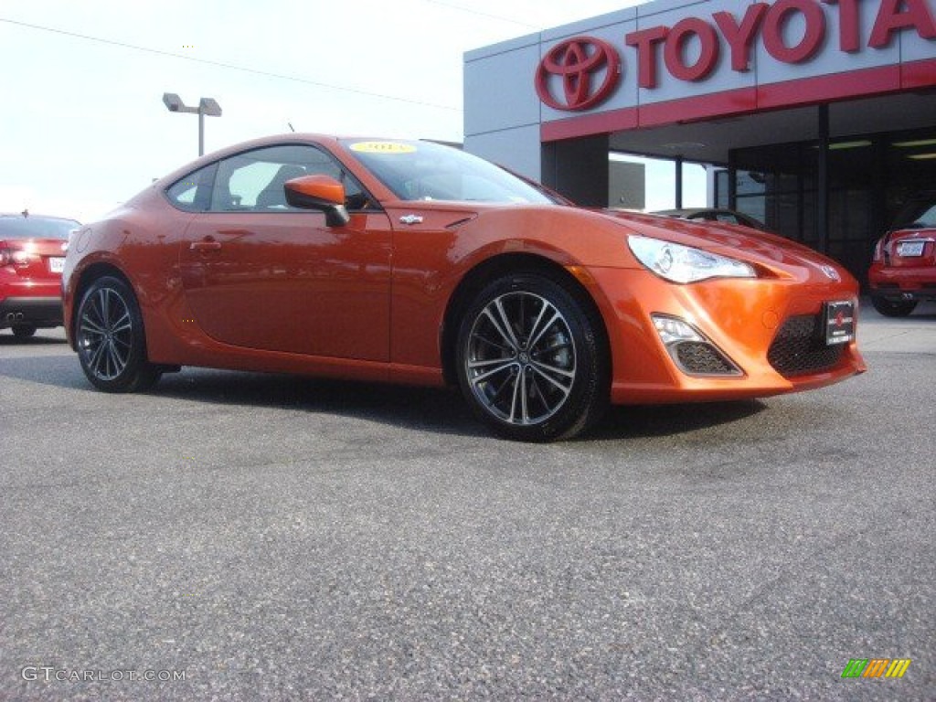 2013 FR-S Sport Coupe - Hot Lava Orange / Black/Red Accents photo #2