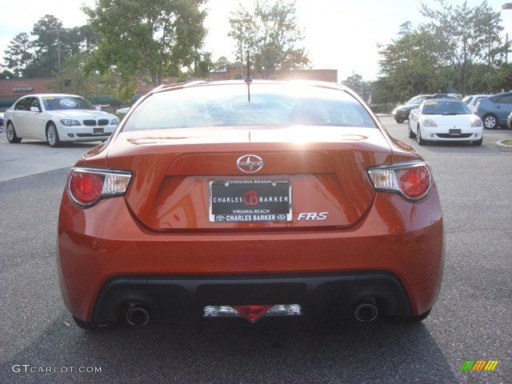 2013 FR-S Sport Coupe - Hot Lava Orange / Black/Red Accents photo #6