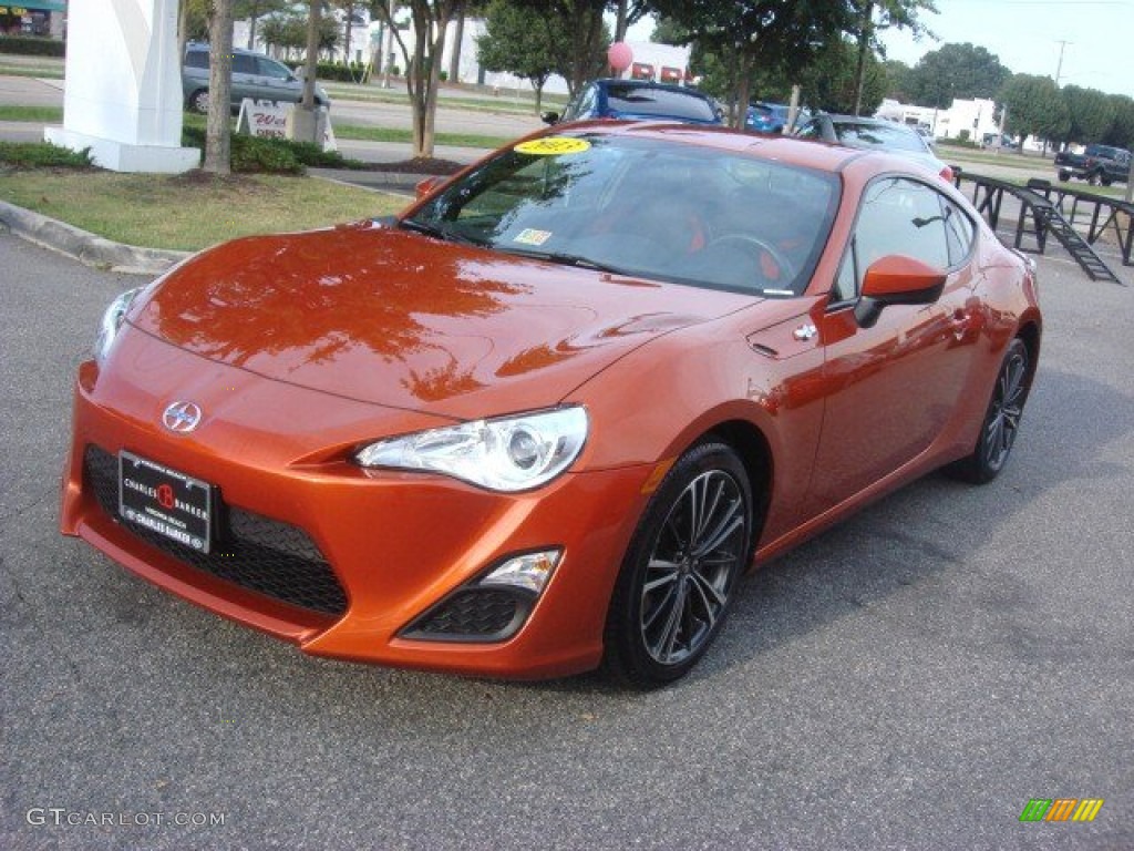 2013 FR-S Sport Coupe - Hot Lava Orange / Black/Red Accents photo #10