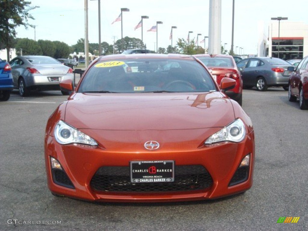 2013 FR-S Sport Coupe - Hot Lava Orange / Black/Red Accents photo #11