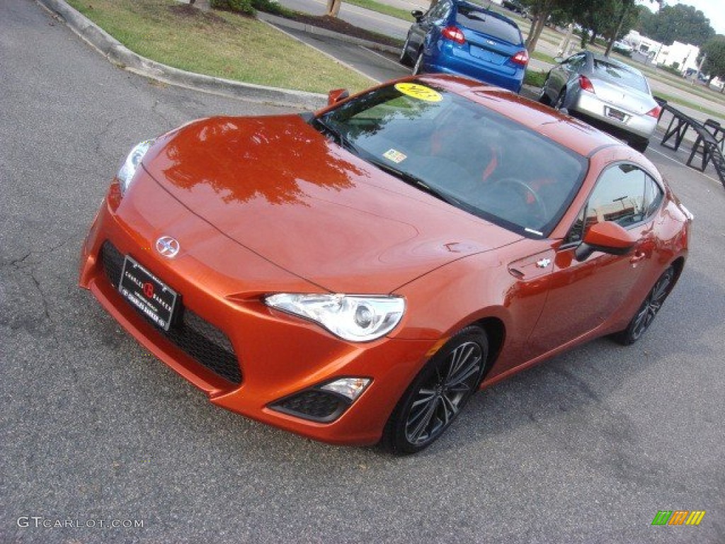 2013 FR-S Sport Coupe - Hot Lava Orange / Black/Red Accents photo #12