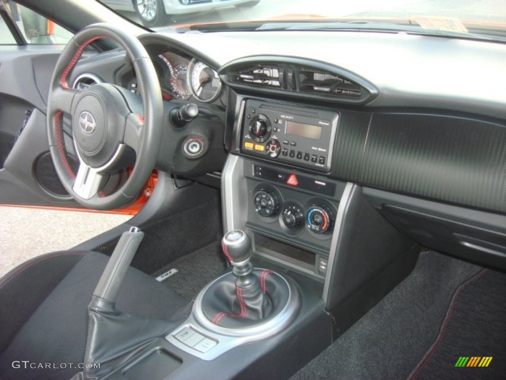 2013 Scion FR-S Sport Coupe Black/Red Accents Dashboard Photo #71844494
