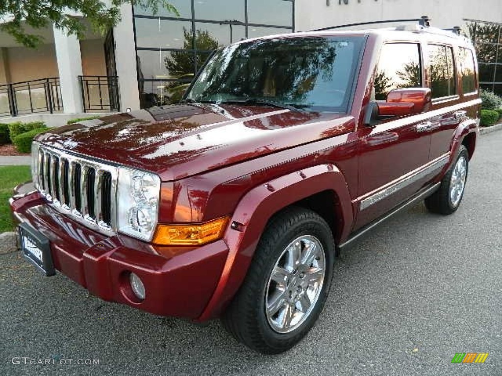 2008 Commander Overland 4x4 - Red Rock Crystal Pearl / Dark Slate Gray photo #2