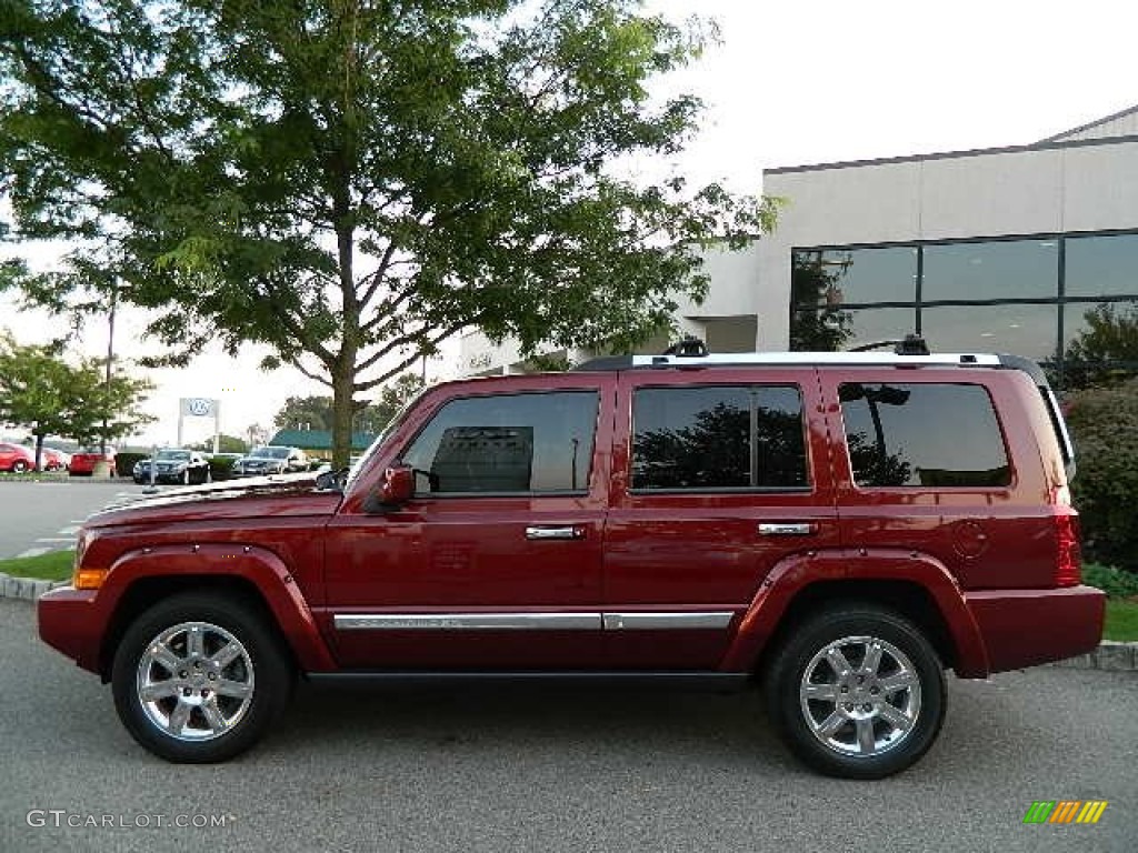 Red Rock Crystal Pearl 2008 Jeep Commander Overland 4x4 Exterior Photo #71844946