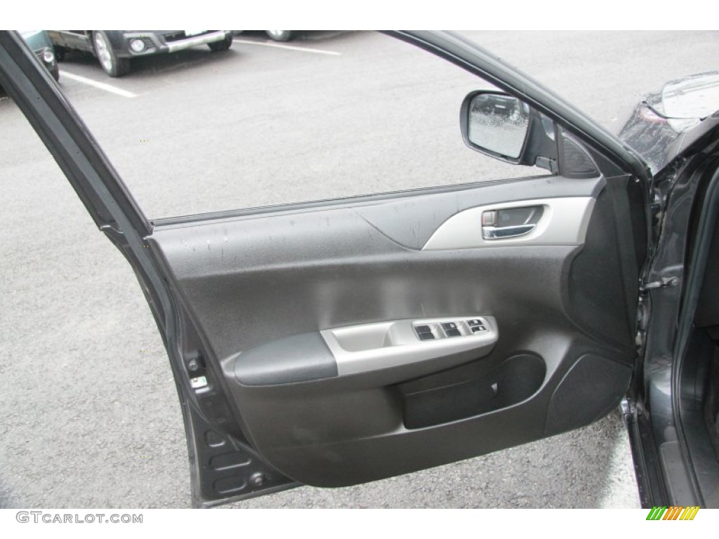 2009 Impreza 2.5i Premium Wagon - Dark Gray Metallic / Carbon Black photo #20