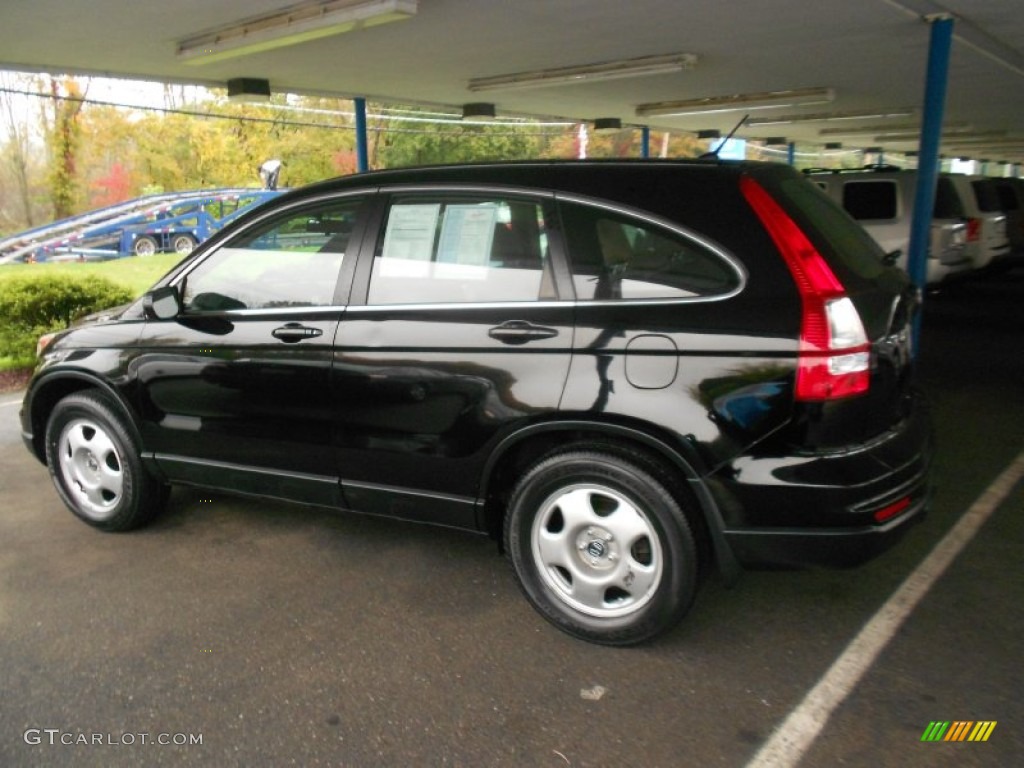 2010 CR-V LX AWD - Crystal Black Pearl / Ivory photo #25