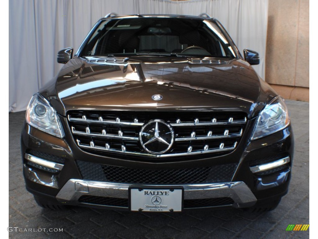2012 ML 350 BlueTEC 4Matic - Dakota Brown Metallic / Auburn Brown/Black photo #2