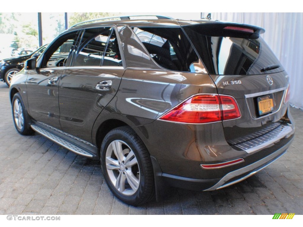2012 ML 350 BlueTEC 4Matic - Dakota Brown Metallic / Auburn Brown/Black photo #4