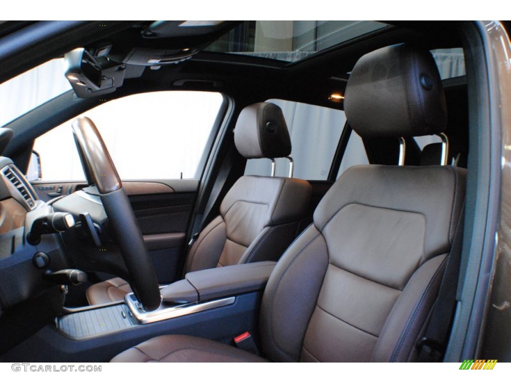 2012 ML 350 BlueTEC 4Matic - Dakota Brown Metallic / Auburn Brown/Black photo #12