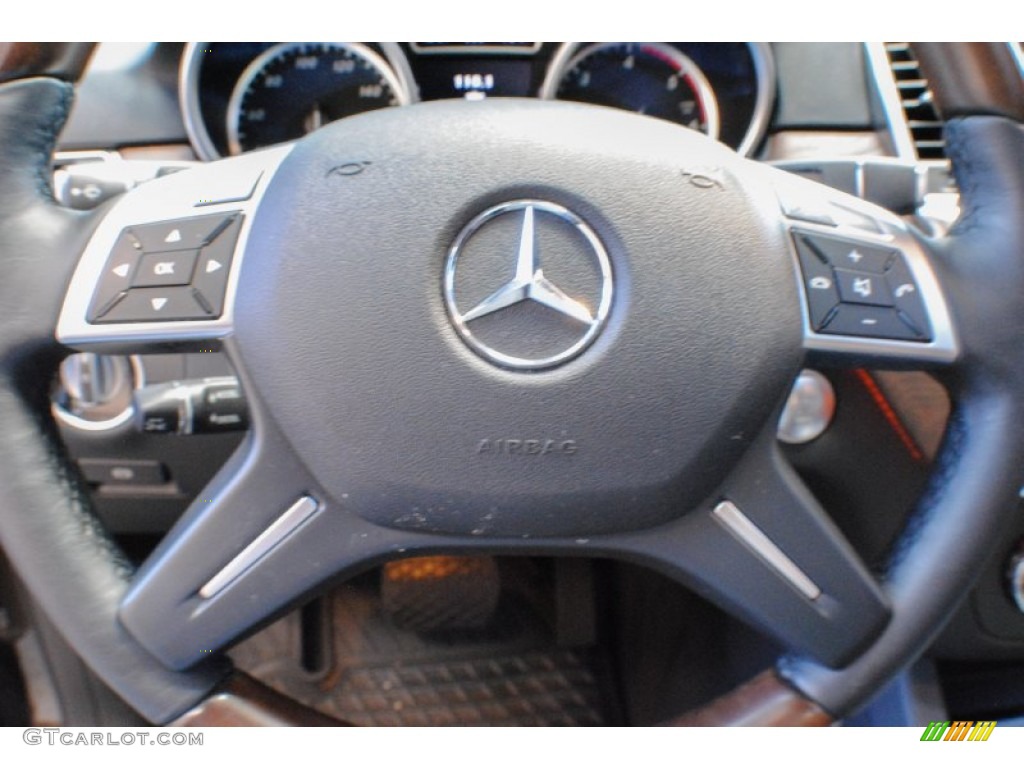 2012 ML 350 BlueTEC 4Matic - Dakota Brown Metallic / Auburn Brown/Black photo #16