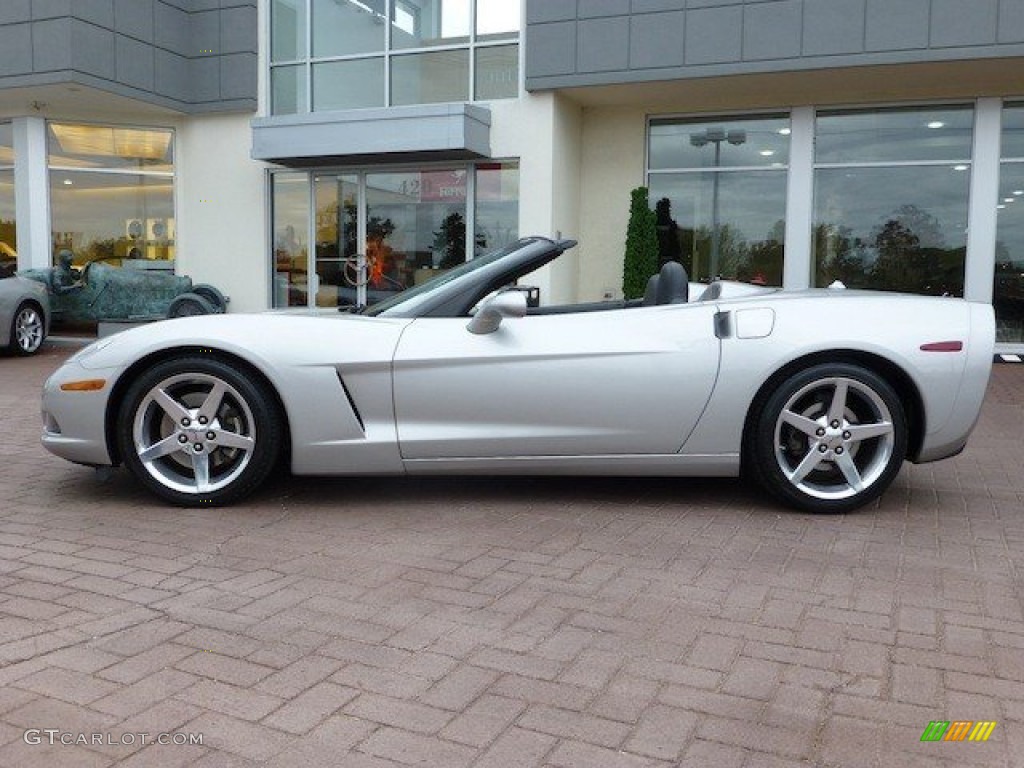 2005 Corvette Convertible - Machine Silver / Ebony photo #2