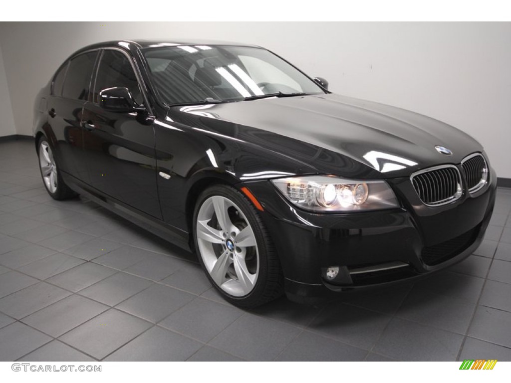 2009 3 Series 335i Sedan - Jet Black / Black photo #1