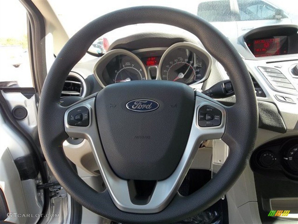 2013 Fiesta SE Sedan - Ingot Silver / Charcoal Black/Light Stone photo #21