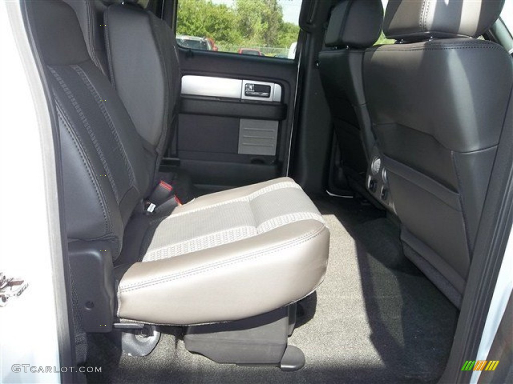 2013 Ford F150 SVT Raptor SuperCrew 4x4 Rear Seat Photo #71851308