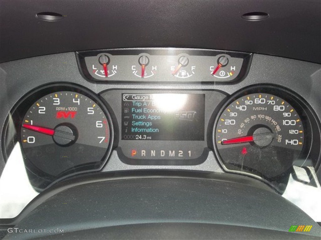 2013 Ford F150 SVT Raptor SuperCrew 4x4 Gauges Photo #71851359