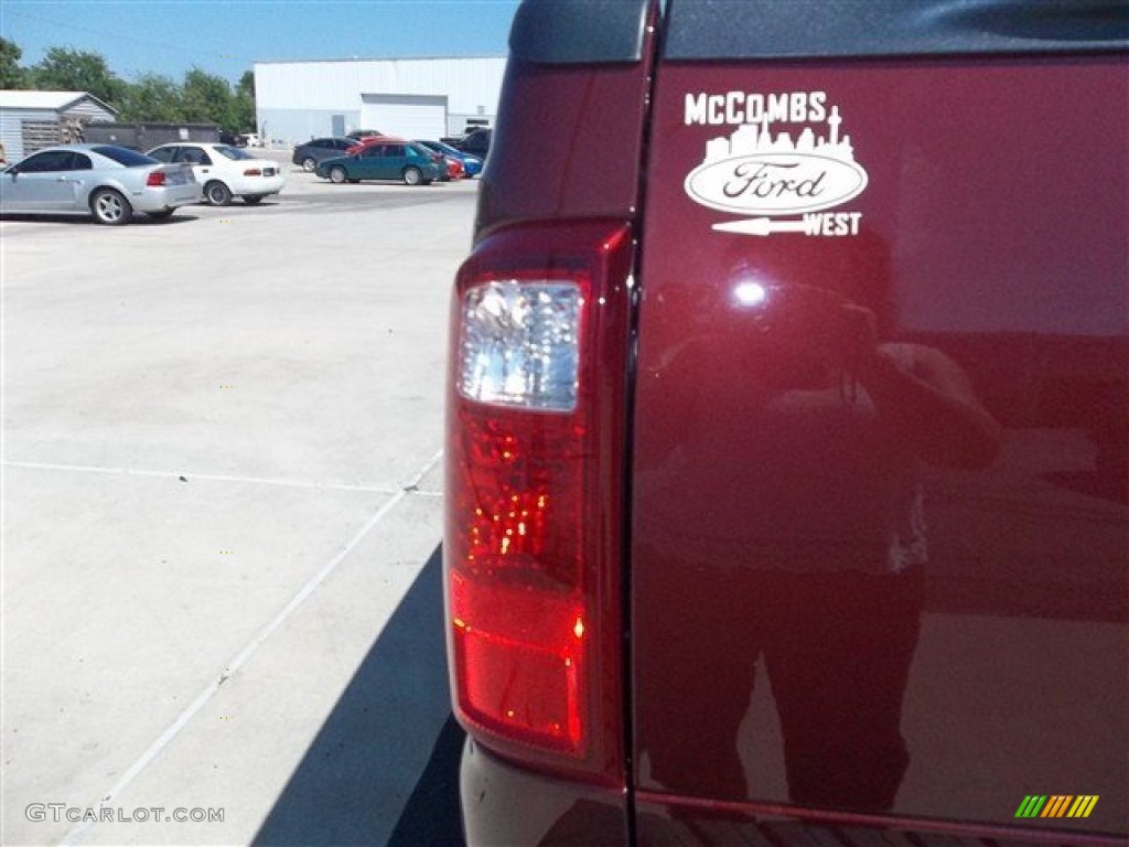 2012 F350 Super Duty Lariat Crew Cab 4x4 - Autumn Red / Adobe photo #8