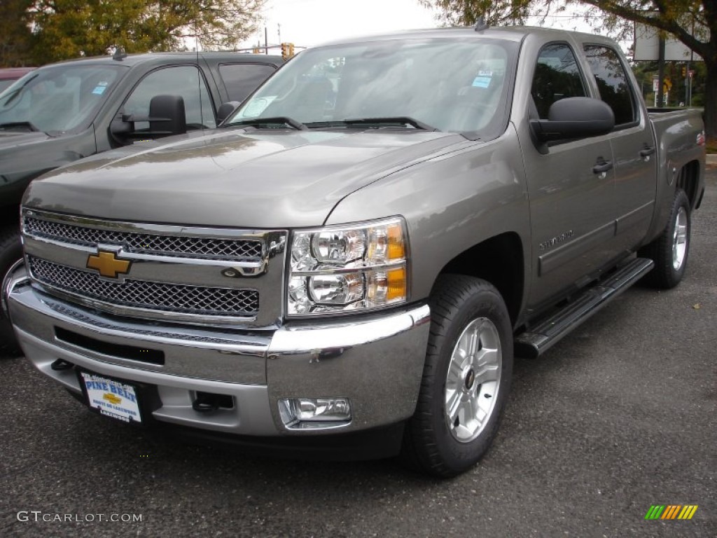 2013 Silverado 1500 LT Crew Cab 4x4 - Graystone Metallic / Light Titanium/Dark Titanium photo #1