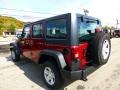 2013 Deep Cherry Red Crystal Pearl Jeep Wrangler Unlimited Sport 4x4  photo #3
