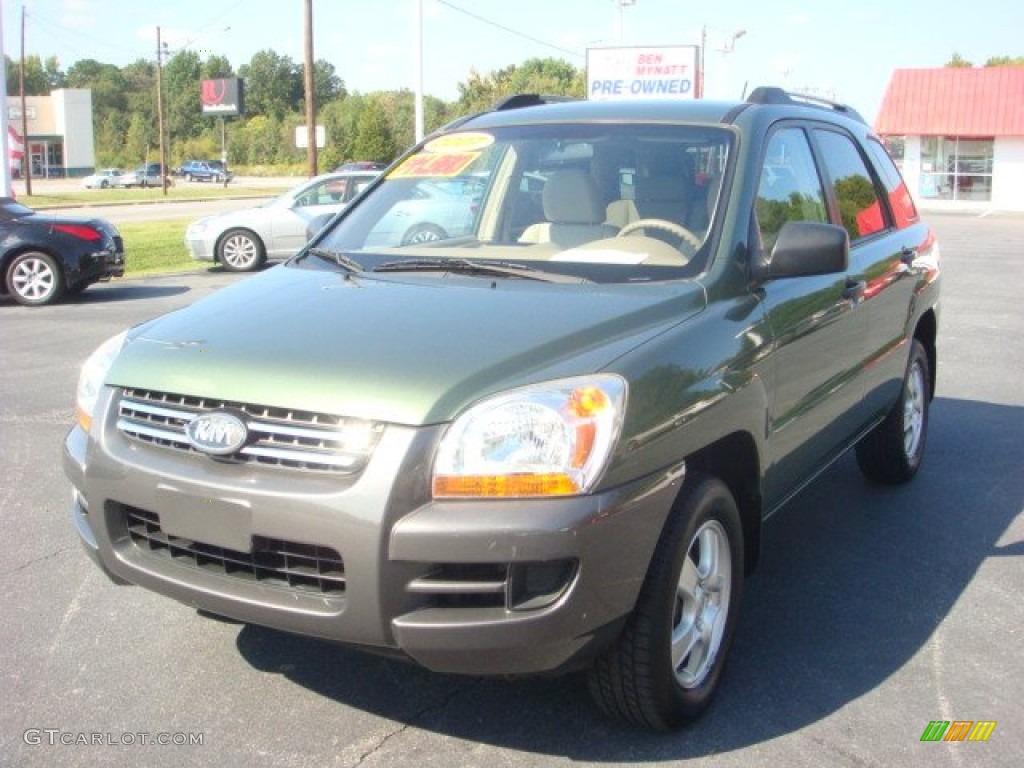 2007 Sportage LX - Royal Jade Green / Beige photo #1