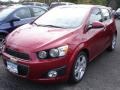 2013 Crystal Red Tintcoat Chevrolet Sonic LTZ Hatch  photo #1