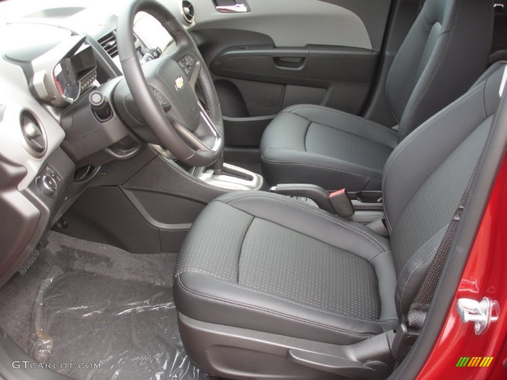 Jet Black/Dark Titanium Interior 2013 Chevrolet Sonic LTZ Hatch Photo #71854246