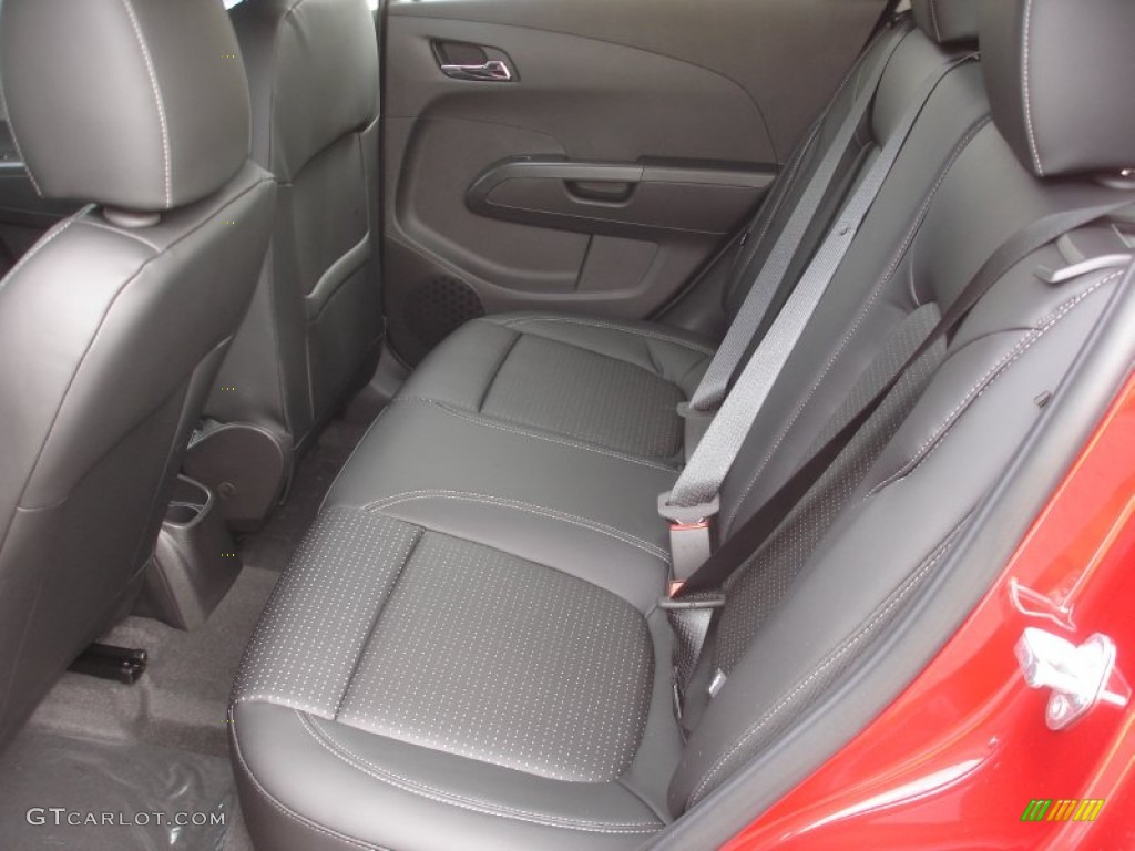 Jet Black/Dark Titanium Interior 2013 Chevrolet Sonic LTZ Hatch Photo #71854270