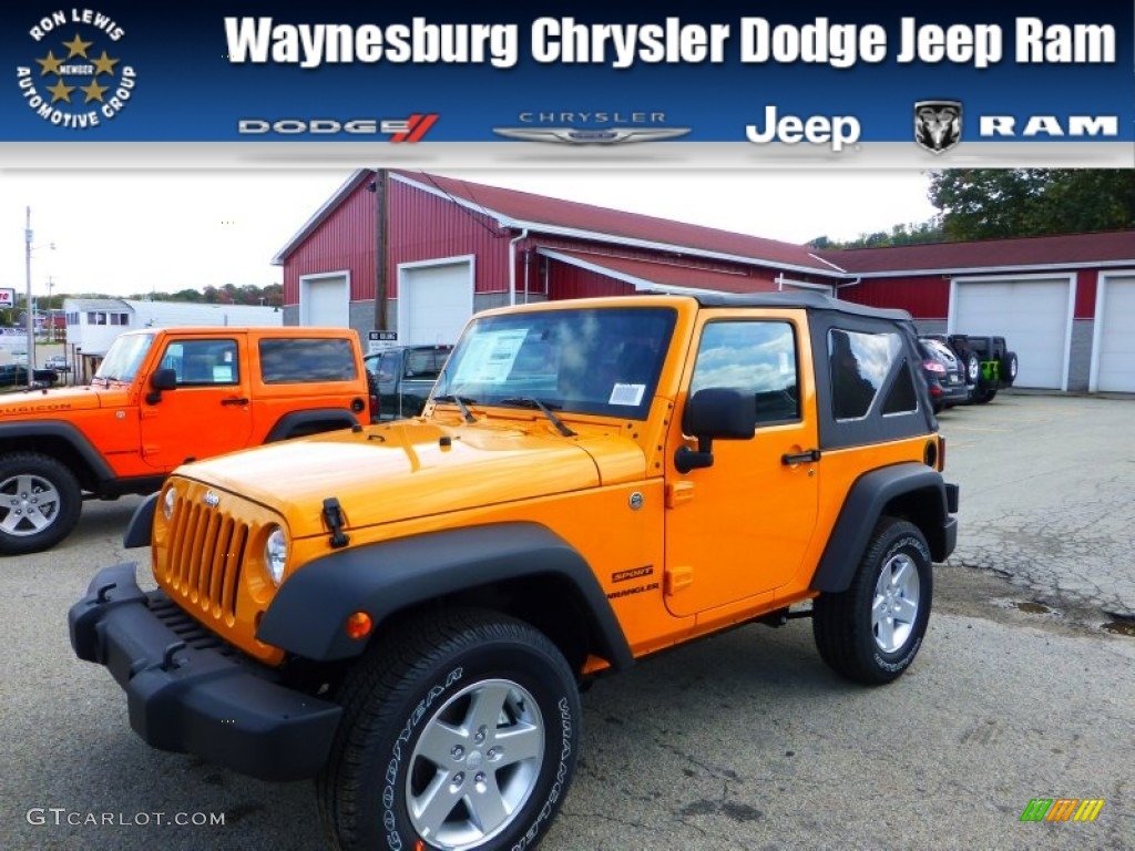 Crush Orange Jeep Wrangler