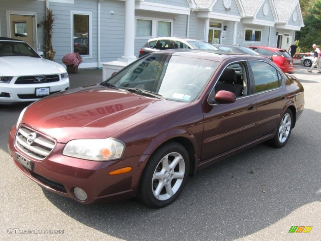 2003 Maxima SE - Merlot Red / Blond photo #3