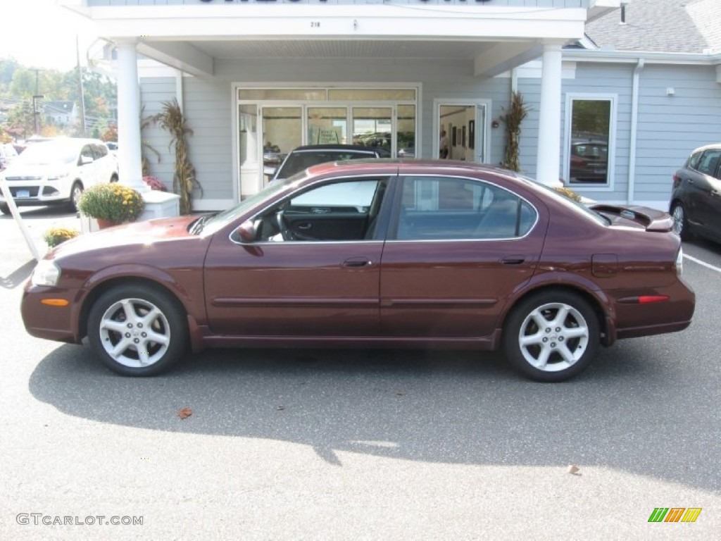 2003 Maxima SE - Merlot Red / Blond photo #4