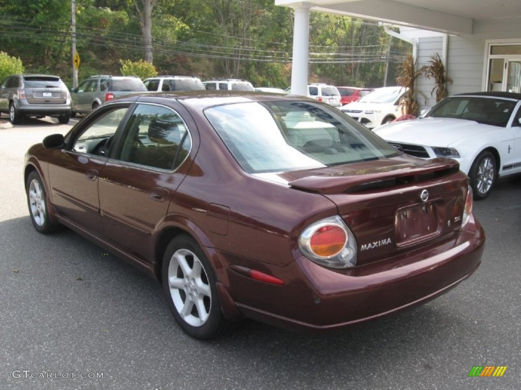 2003 Maxima SE - Merlot Red / Blond photo #5