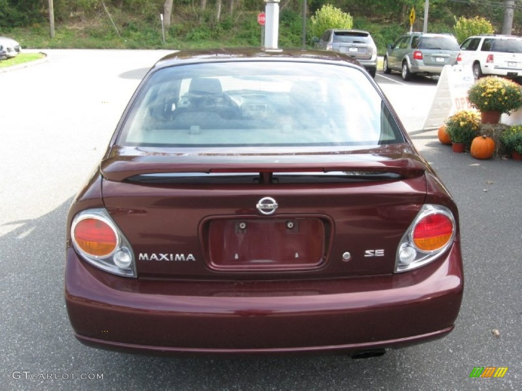 2003 Maxima SE - Merlot Red / Blond photo #6
