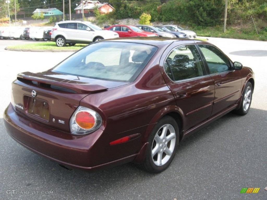 2003 Maxima SE - Merlot Red / Blond photo #7