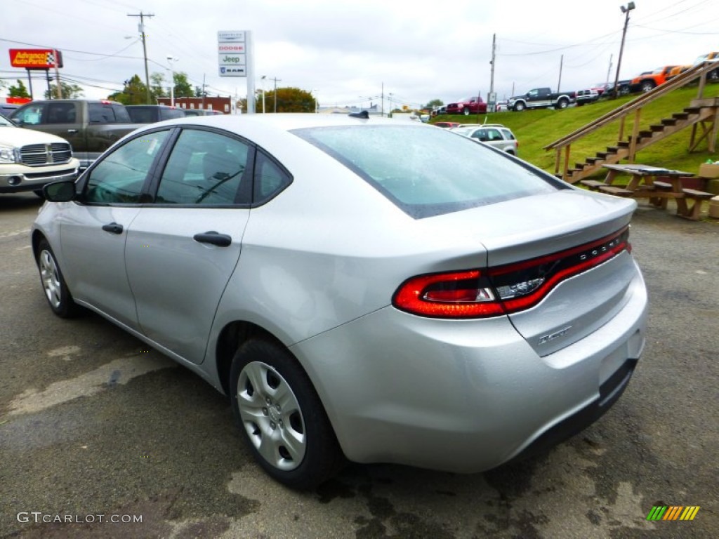 2013 Dart SE - Bright Silver Metallic / Black photo #3