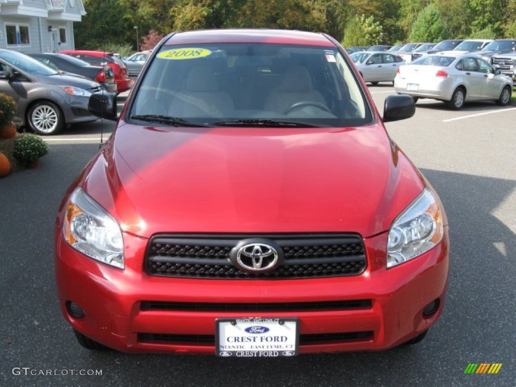 2008 RAV4 4WD - Barcelona Red Pearl / Taupe photo #2